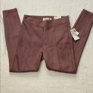 NWT Old Navy suede pant/ trouser, size Small